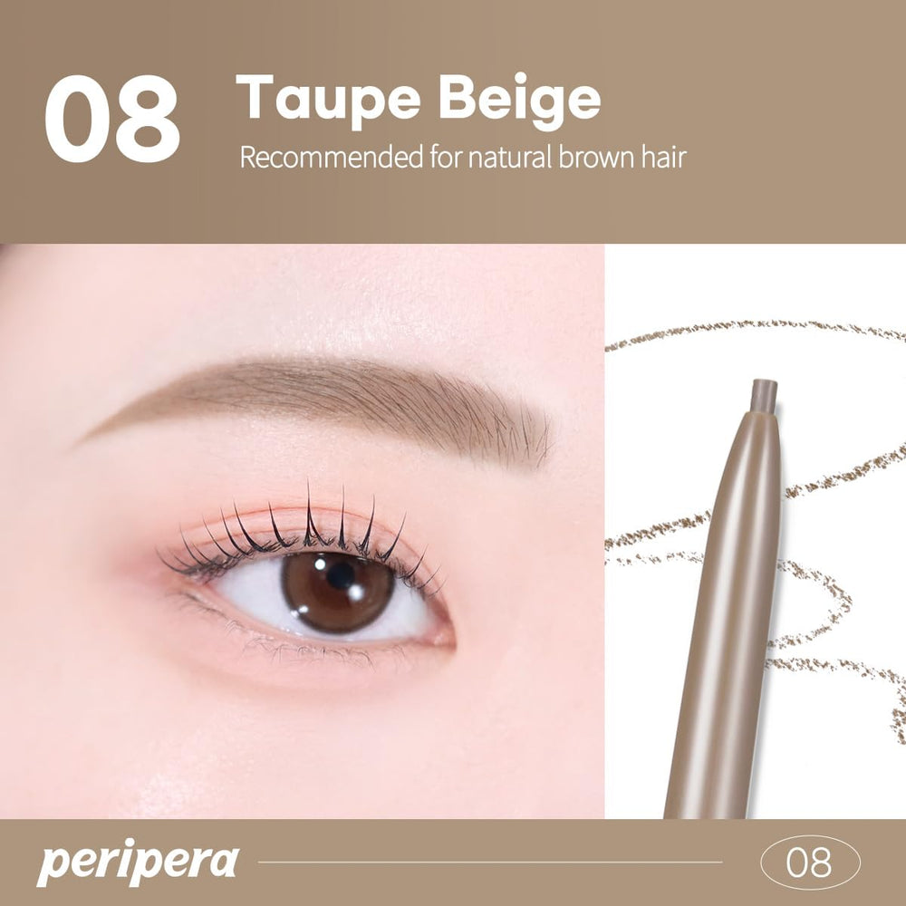 PERIPERA Speedy Skinny Brow – usage polyvalent pour sourcils et contour léger.