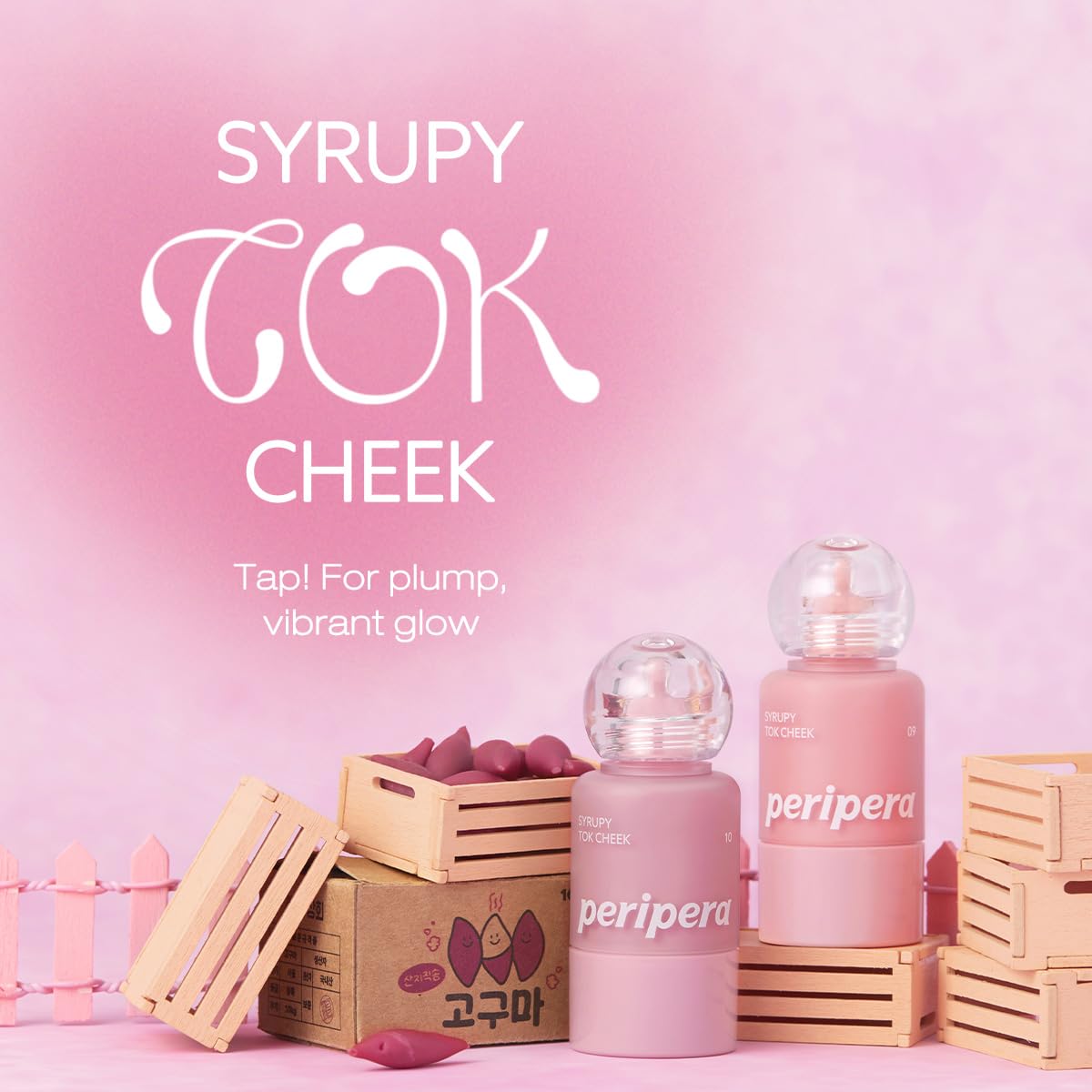 Échantillon sur peau montrant l’éclat naturel et lumineux du blush.
