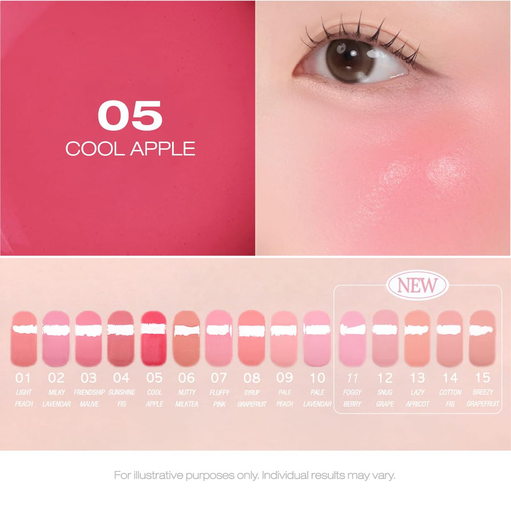 Peripera Syrupy Tok Cheek: lueur quotidienne pour un teint sain.