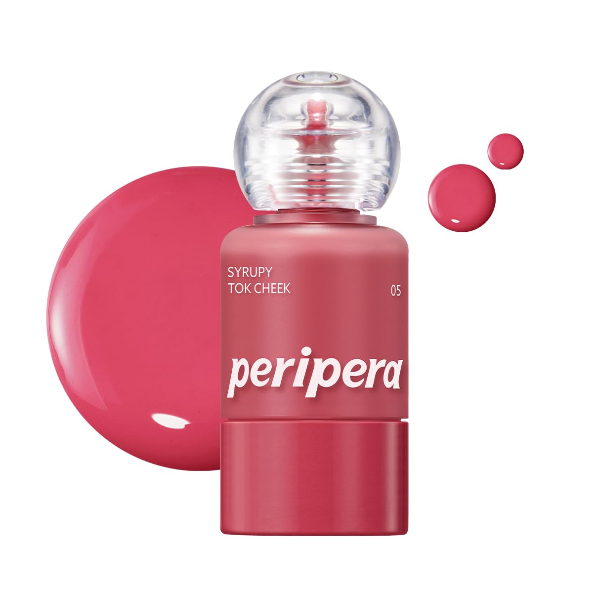 Peripera Syrupy Tok Cheek affiche une lueur sirop naturelle pour un éclat frais.