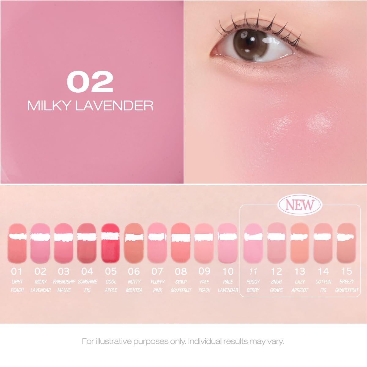 Peripera Syrupy Tok Cheek, rendu quotidien pour un teint frais