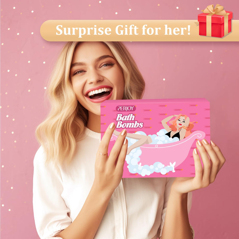 Perjoy Boules de Bain – emballage cadeau élégant, idéal pour offrir un moment bien-être