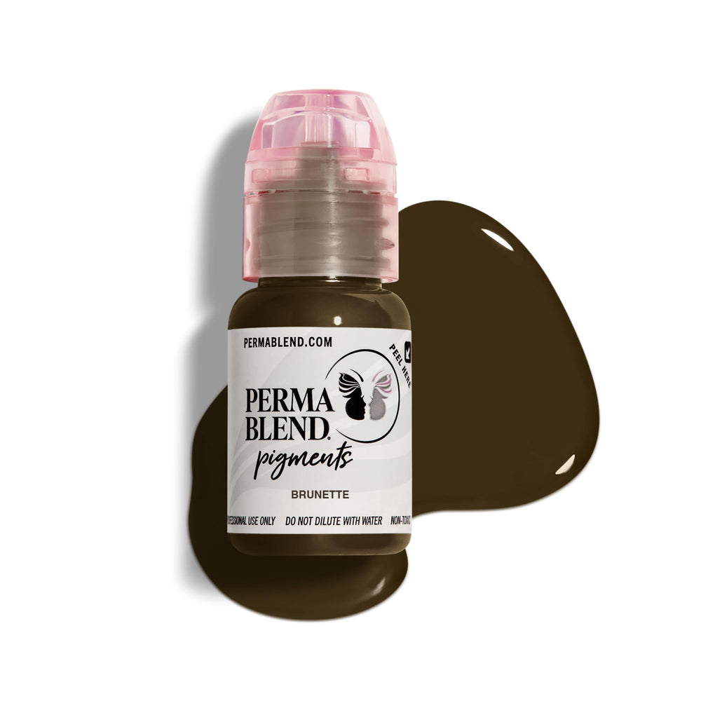 Marque Perma Blend Brunette – bouteille pigment sourcils, teinte naturelle et durable.