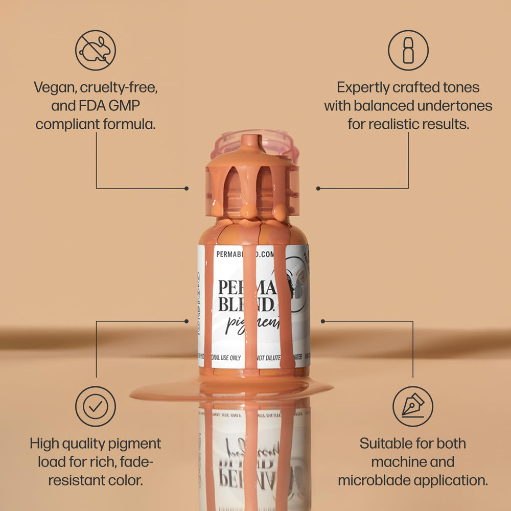 Marque Perma Blend Brunette – emballage-produit, protection et style.