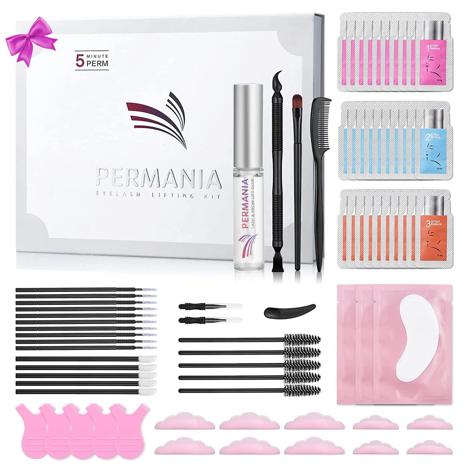 PERMANIA Lash Lift Kit, emballage indépendant pour hygiène optimale et propreté