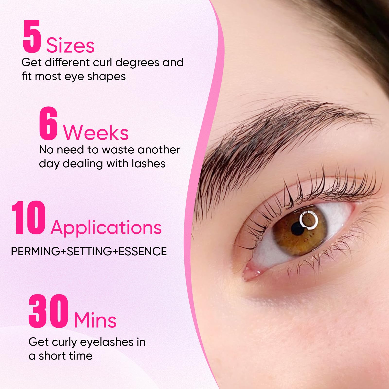 PERMANIA Lash Lift Kit, traitement court pour une courbure rapide
