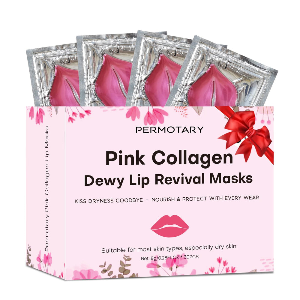 Permotary Masque Lèvres Cristal – ensemble 30 patchs hydratants pour lèvres douces.