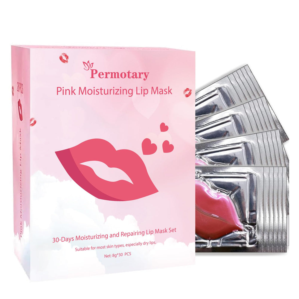 Permotary masque lèvres collagène cristal, hydratation profonde et douceur.
