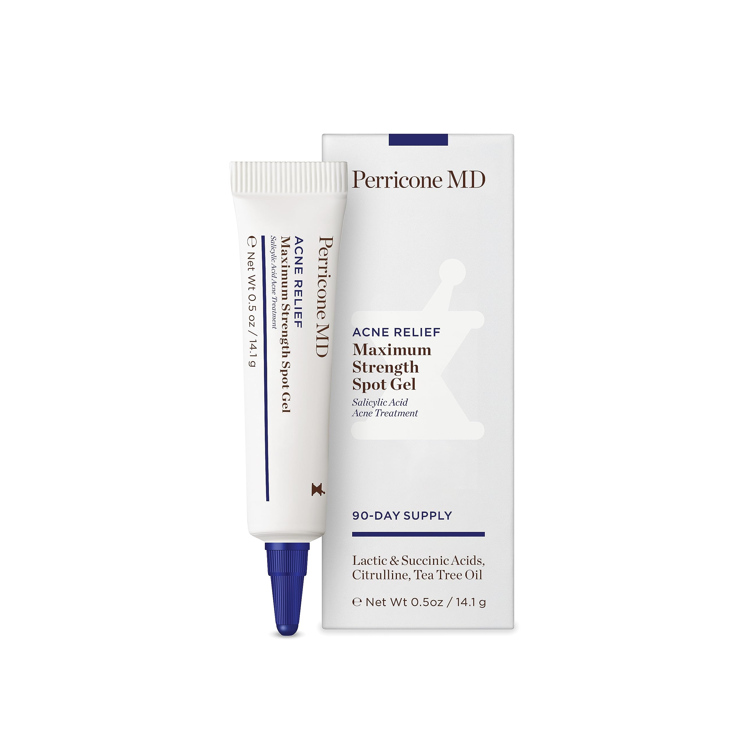 Perricone MD Acne Relief Gel: texture fluide prête à l’application quotidienne.