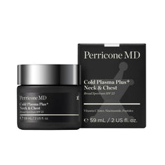 Perricone MD Cold Plasma Plus décolleté zone visée pour un teint uniforme.