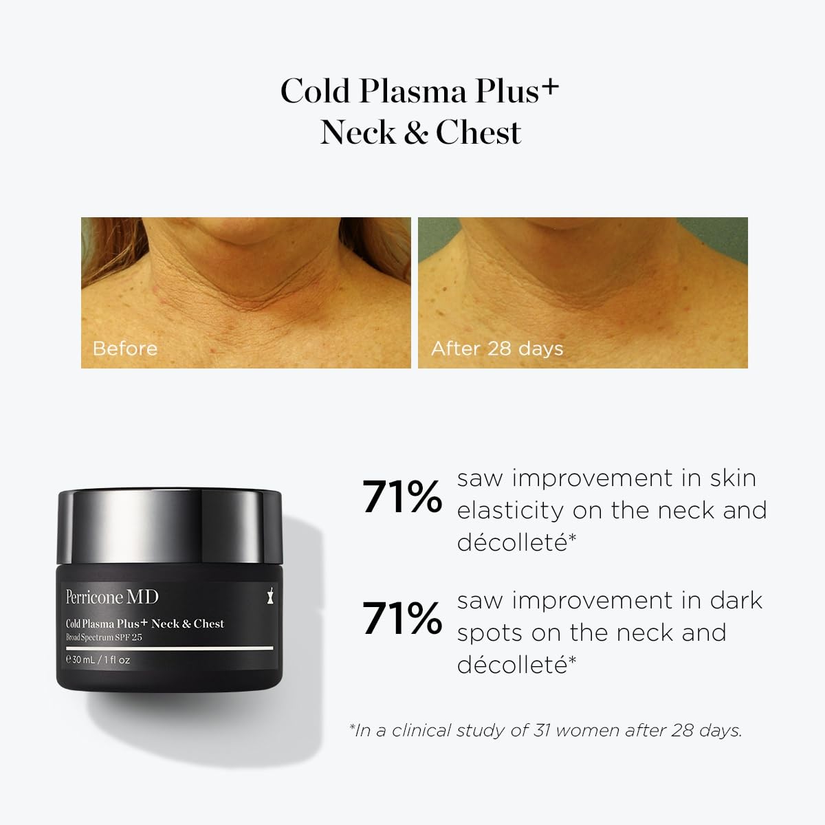 Perricone MD Cold Plasma Plus SPF25 bouteille 30 ml prêt à l'emploi.