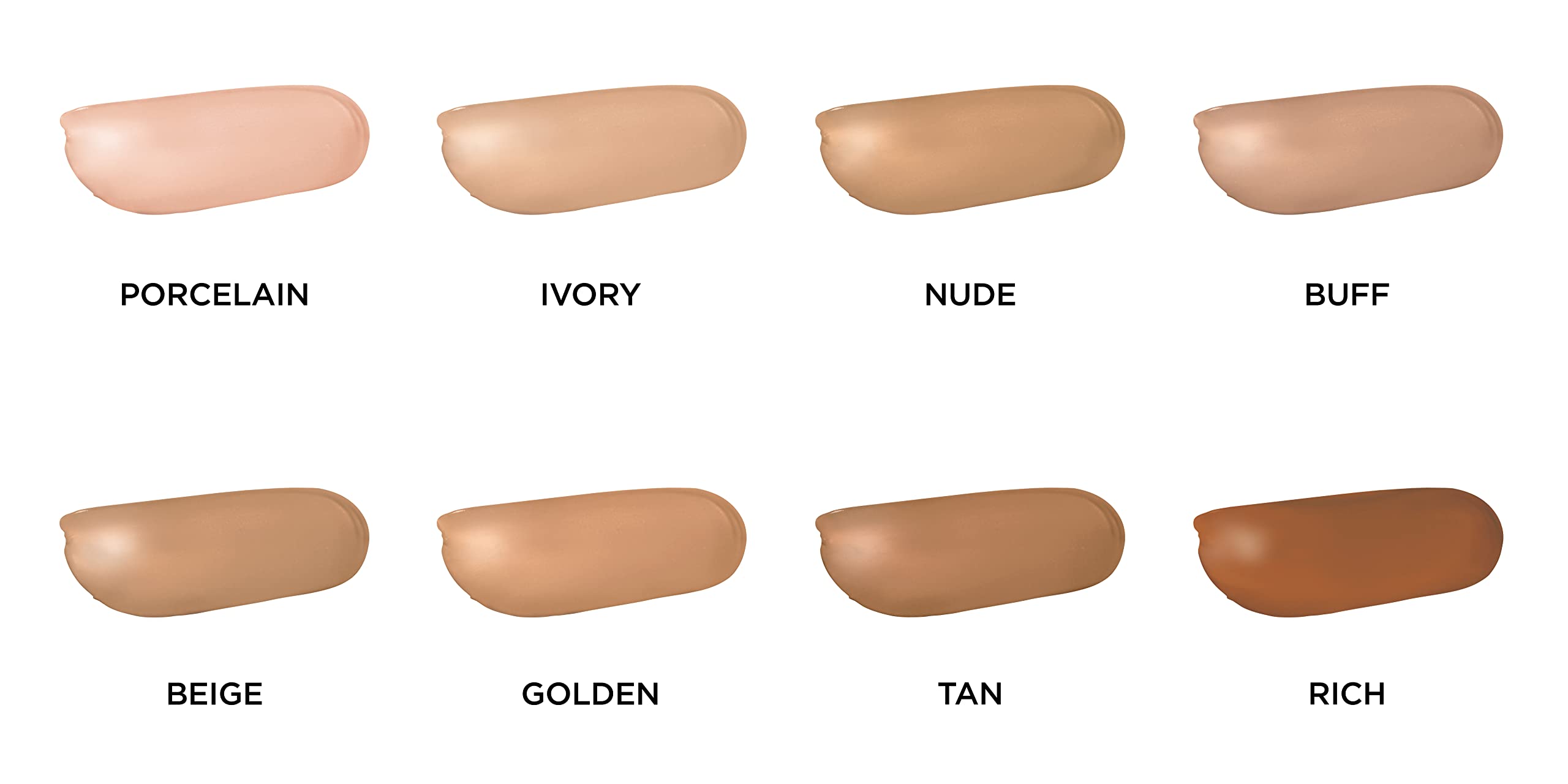 Perricone MD No Makeup Foundation Serum Buff - avant-après démontrant une peau plus unified et lumineuse.