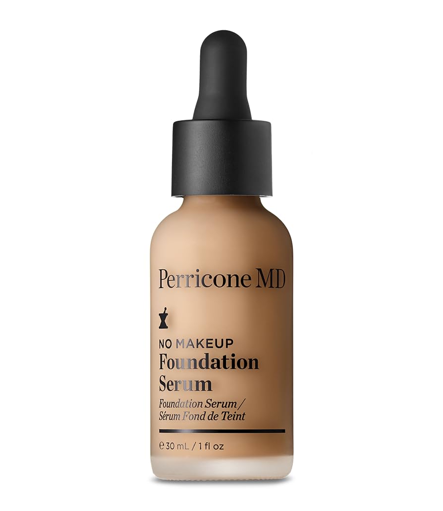 Perricone MD No Makeup Foundation Serum Buff - bouteille, couvrance modulable pour teint uniforme.