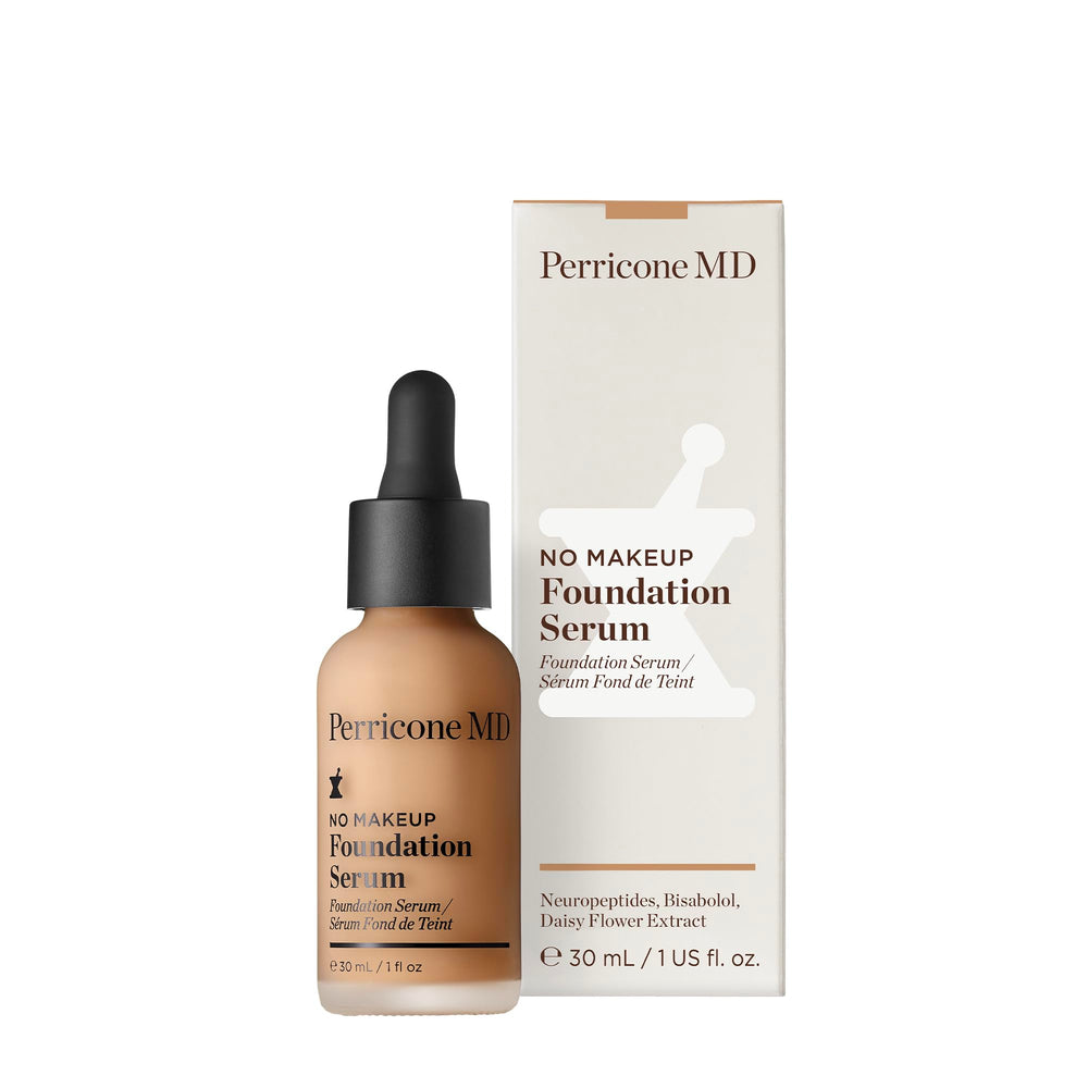 Perricone MD No Makeup Foundation Serum Nude — texture semi-matte hydratante pour une peau uniforme