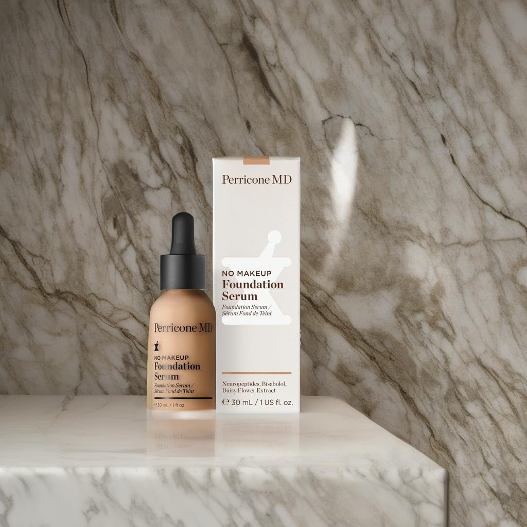 Perricone MD No Makeup Foundation Serum Buff - routine quotidienne pratique pour un teint soigné.