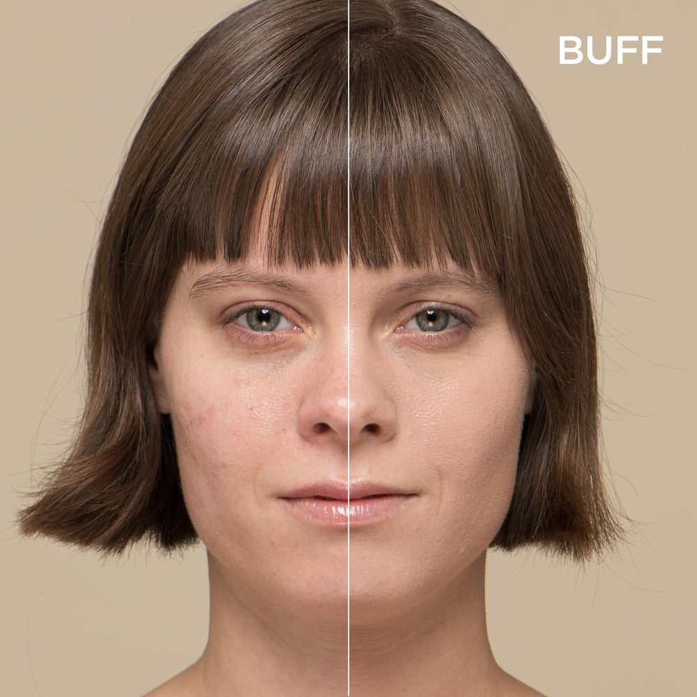 Perricone MD No Makeup Foundation Serum Buff - SPF20 intégré protégeant la peau au quotidien.