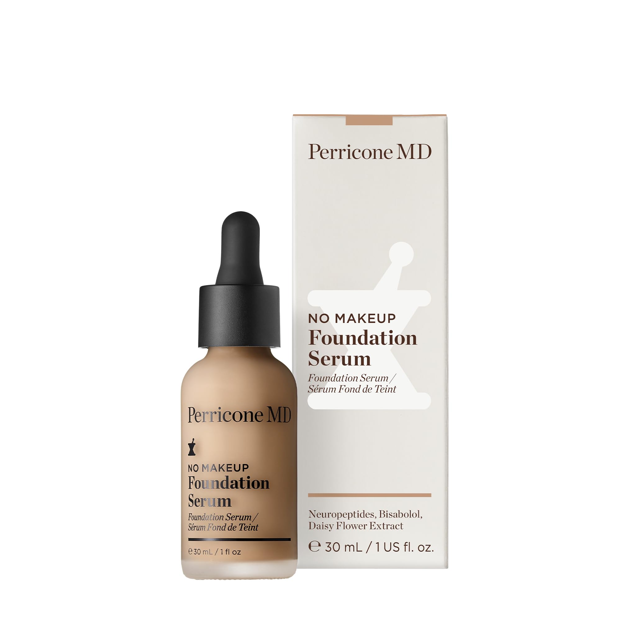 Perricone MD No Makeup Foundation Serum Buff - texture semi-matte offrant fini naturel et confort hydratant.