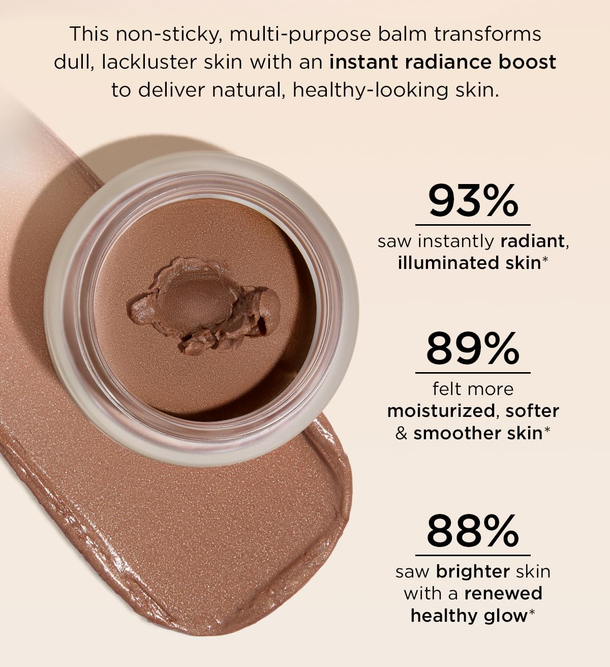 Perricone MD No Makeup Radiant Glow Balm Pearl hydratation légère et douce.