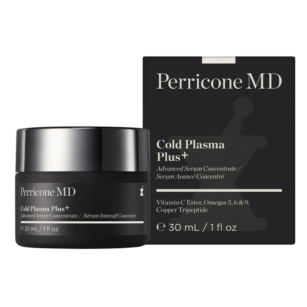 Perricone MD Plasma Froid Plus+ texture satinée – sérum visage, peau lisse et ferme.