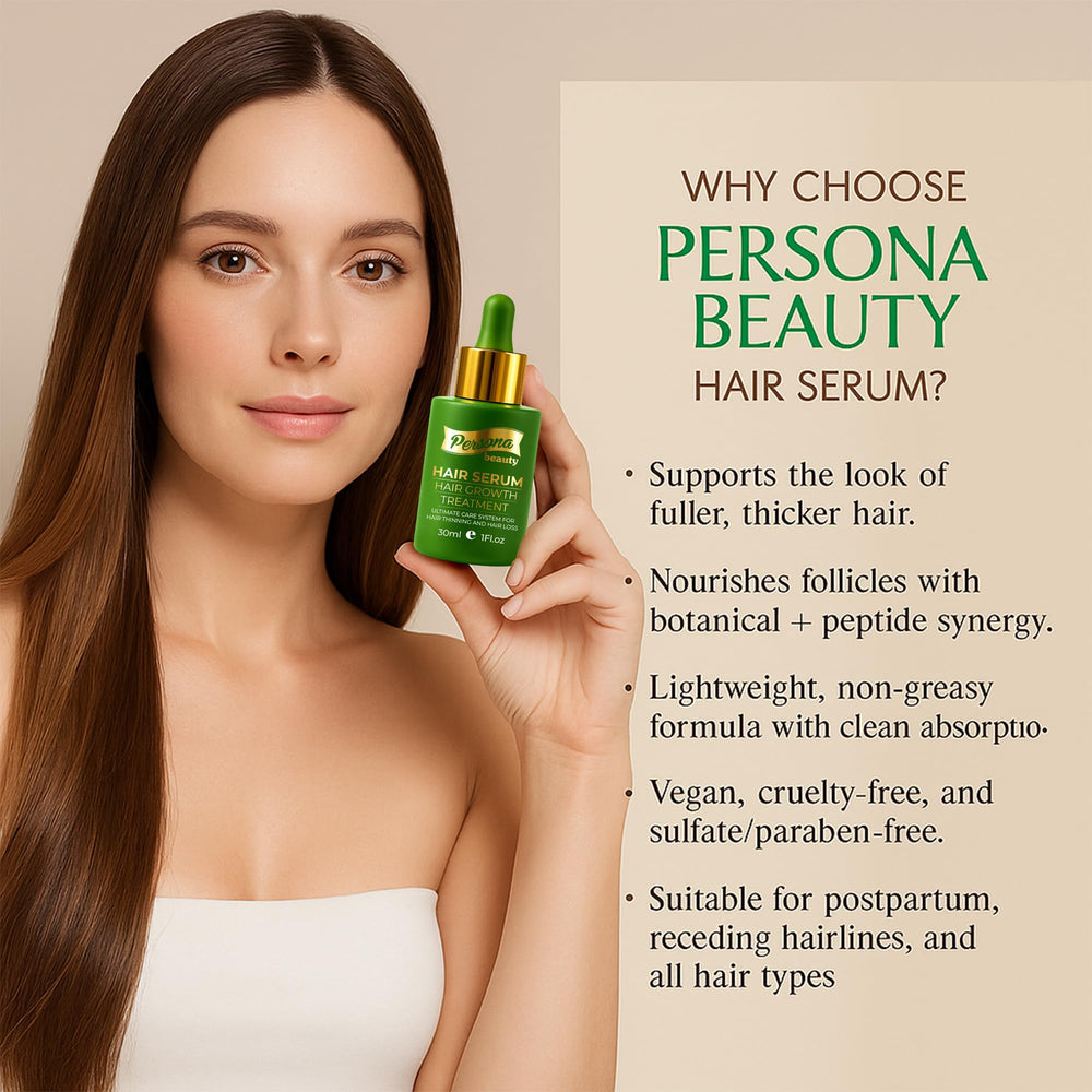 Emballage pratique de Persona Beauty, facile à ranger et transporter.