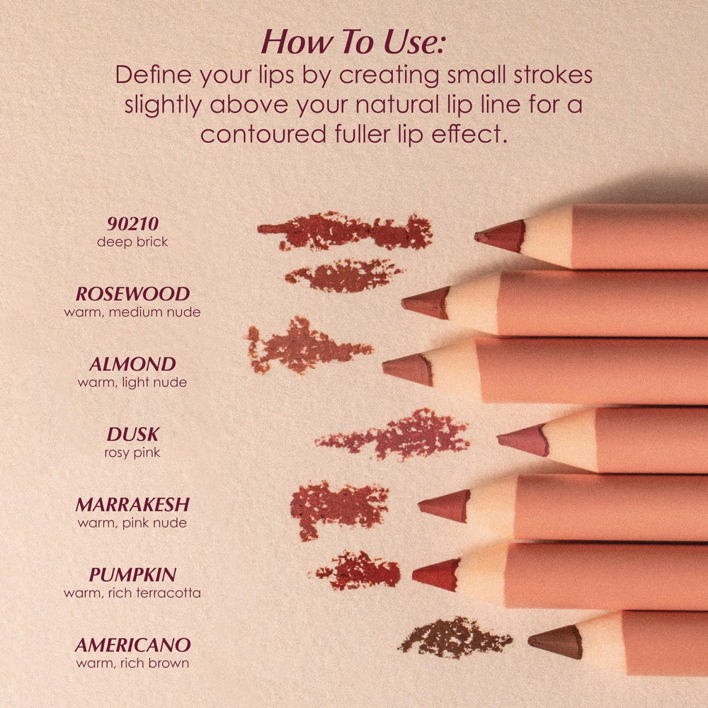 PERSONA Lip Liner Pencil – effet lèvres plus pulpeuses, contour accentué et bien défini.
