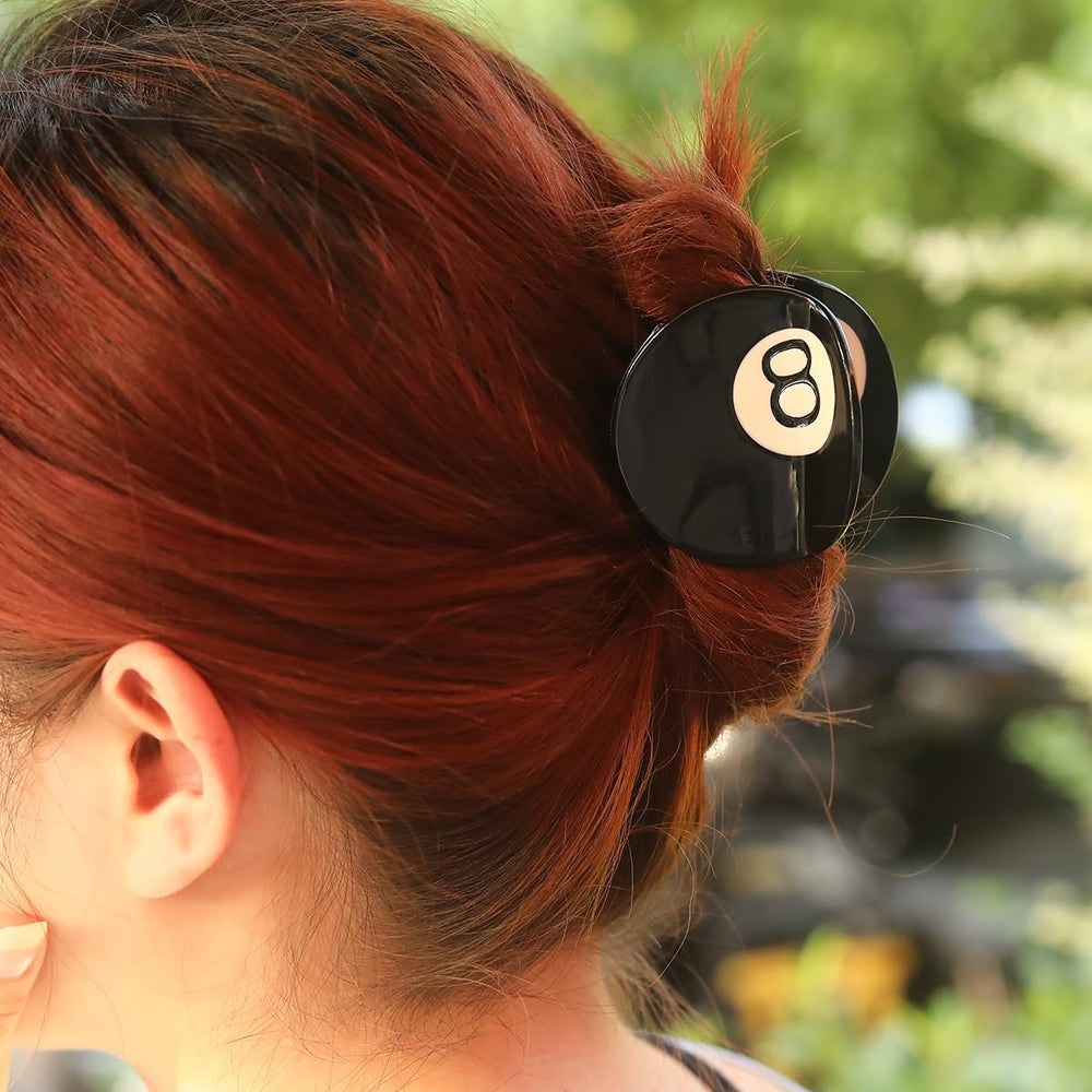 PERSONFUN clip-cheveux-noir-balle-8-diametre-5-4-cm, prise sûre et confortable.