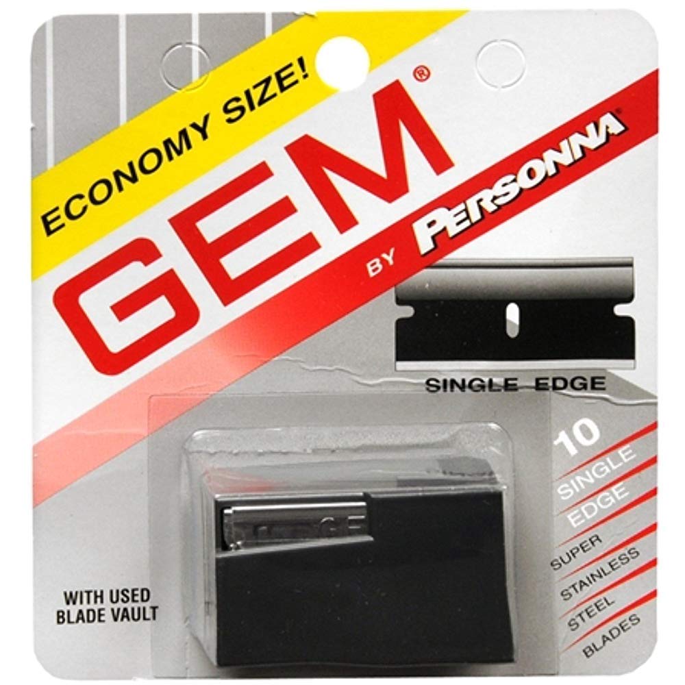 Personna Gem lame rasoir simple, rasage net et précis.