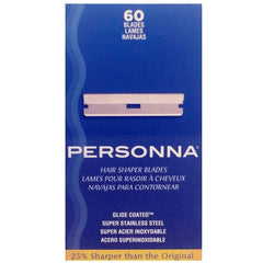 Lames de coiffage Personna dans un paquet de 60, coupe précise et durable.