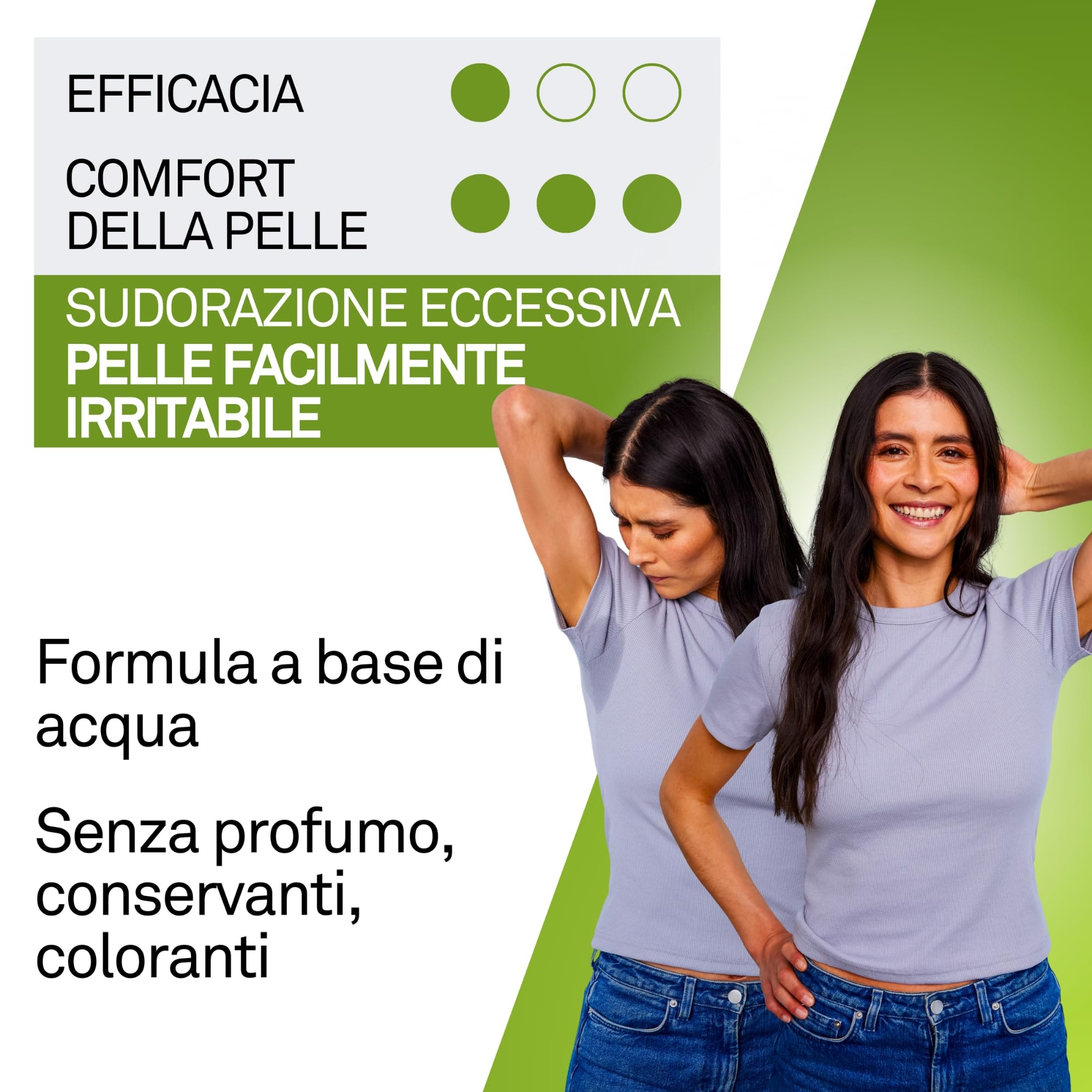Emballage PerspireX Comfort sans parfum, soin neutre pour la peau.