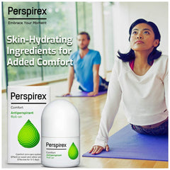 Protection anti-transpirante de Perspirex Comfort pendant 3 jours après une application.
