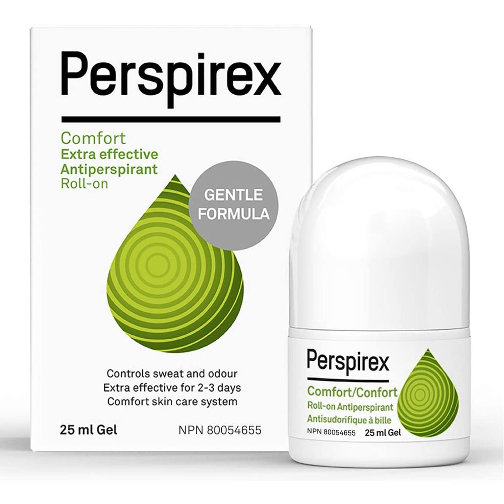 PERSPIREX Comfort Roll-On Bouteille, protection durable contre la transpiration.