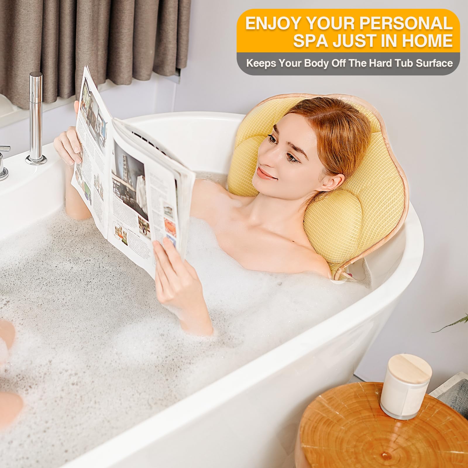 Coussin Pesipers bain 3-9 pouces offre une épaisseur généreuse et douceur.