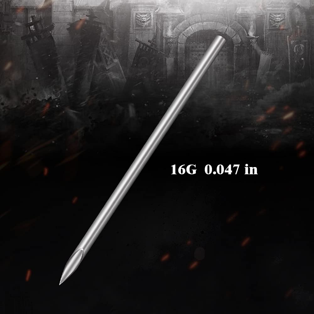 Peslief Aiguilles LQ, acier inox 316L — durable et fiable pour les piercings.