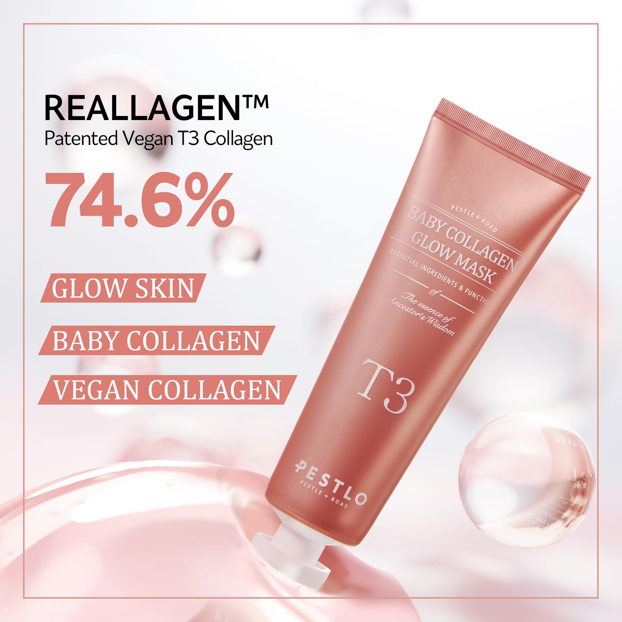 Texture du masque appliquée sur la peau avec hydratation