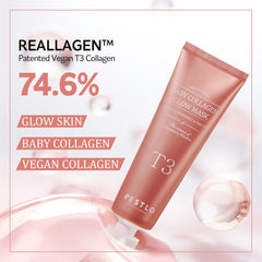 Texture du masque appliquée sur la peau avec hydratation
