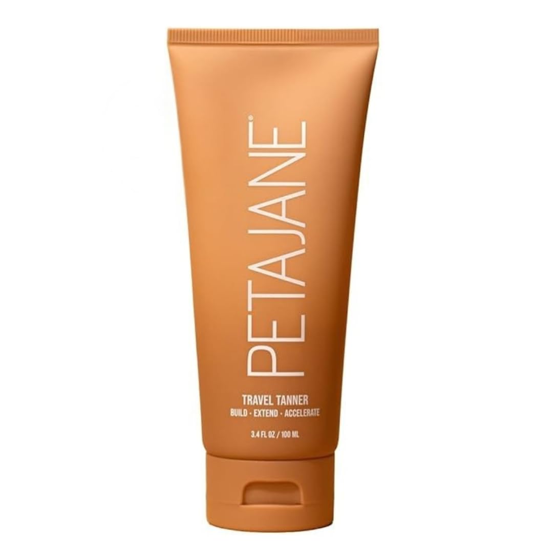 Peta Jane Lotion prolongatrice de bronzage dans une bouteille élégante et hydratante.