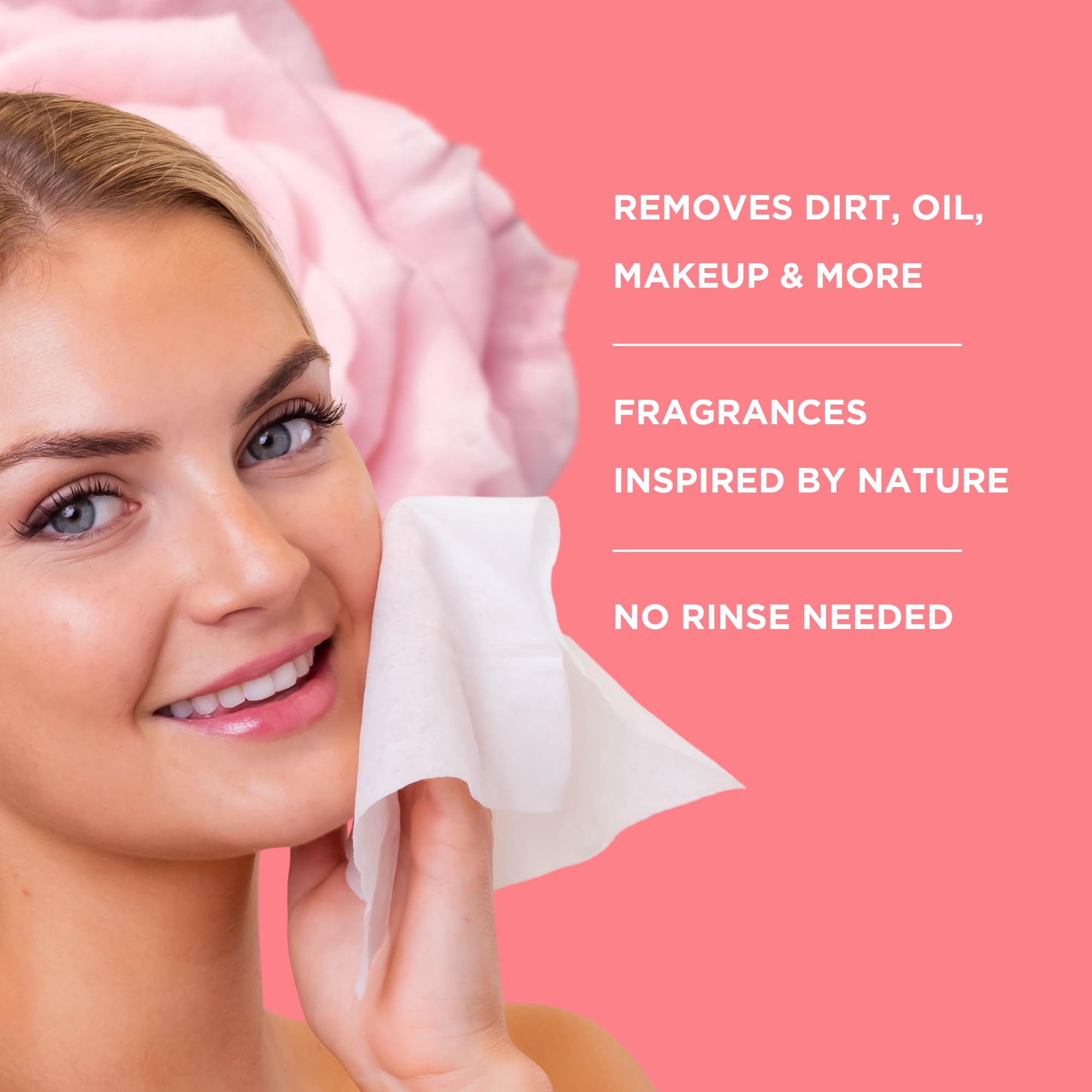 Petal Fresh Lingettes usage en mouvement – parfaites lors de déplacements.