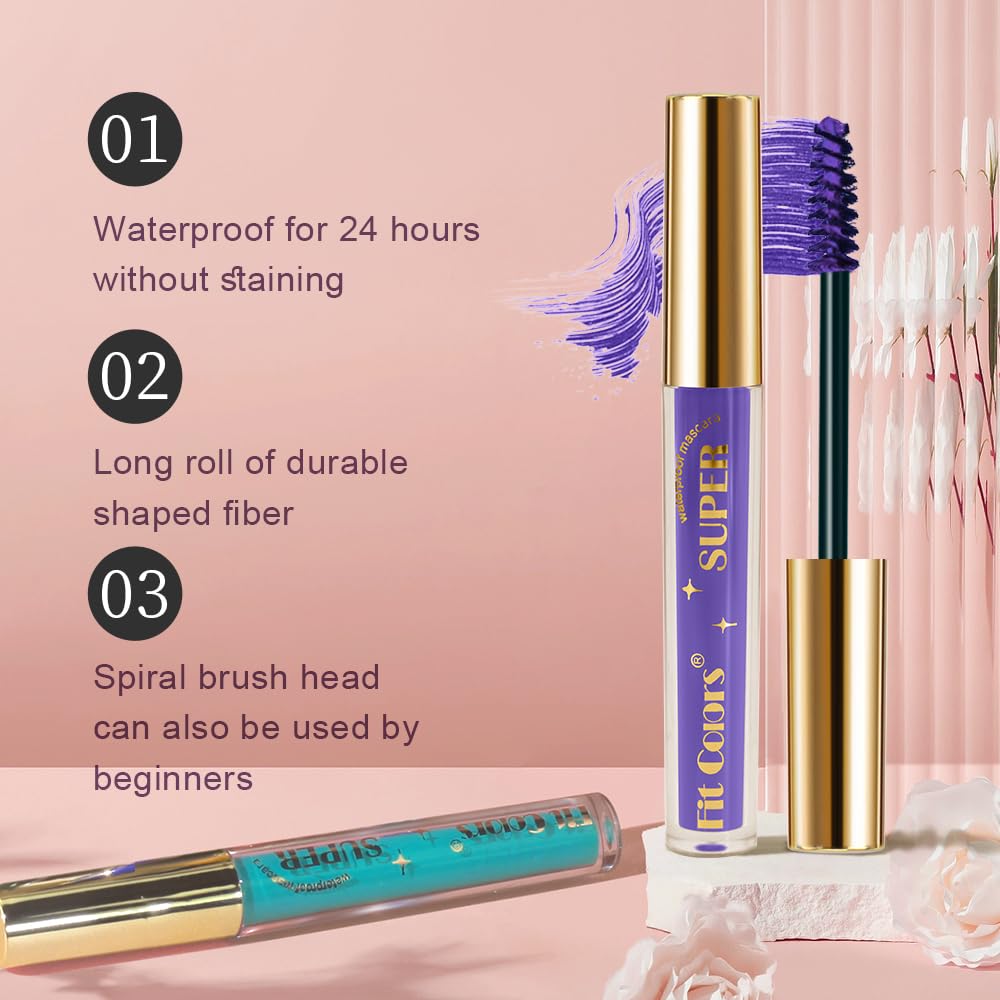 Palette de couleurs vivantes Petansy – cils plus expressifs et lumineux.