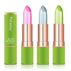 Petansy triple pack rouge à lèvres Aloe Vera pour hydrater et colorer durablement.