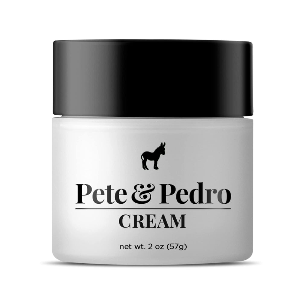 Pete & Pedro crème coiffage bouteille 2oz, léger maintien et fini mat