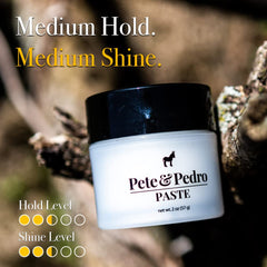Pete et Pedro Paste: idéale pour cheveux mi-longs avec texture légère et contrôle.