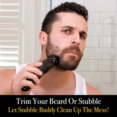 Pete & Pedro Stubble Buddy utilisé après rasage pour barbe et visage.