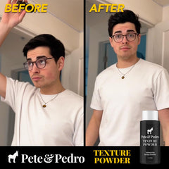 Pete & Pedro Poudre Restylable: maintien réutilisable pour styles changeants.