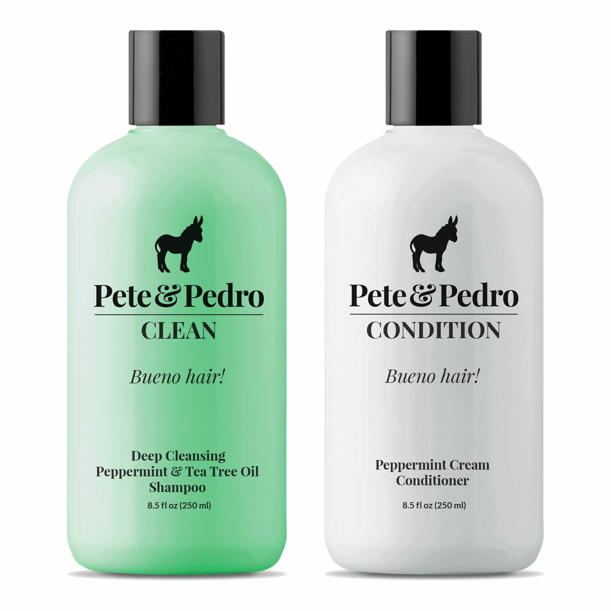 Shampoing Clean Pete & Pedro en bouteille, nettoyage en profondeur et fraîcheur immédiate.