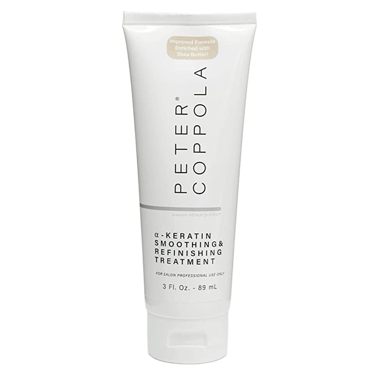 PETER COPPOLA A-Keratin smoothing, flacon visible, soin semi-permanent pour cheveux lisses et nourris.
