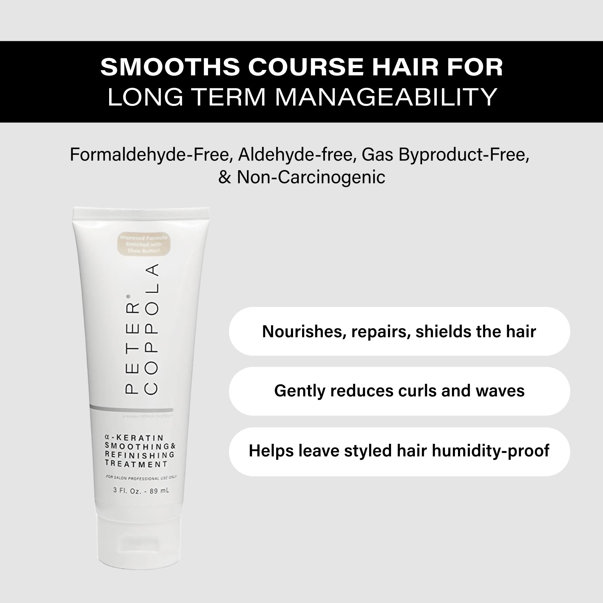 PETER COPPOLA A-Keratin smoothing, gros plan sur le massage du cuir chevelu et le démêlage facilité.
