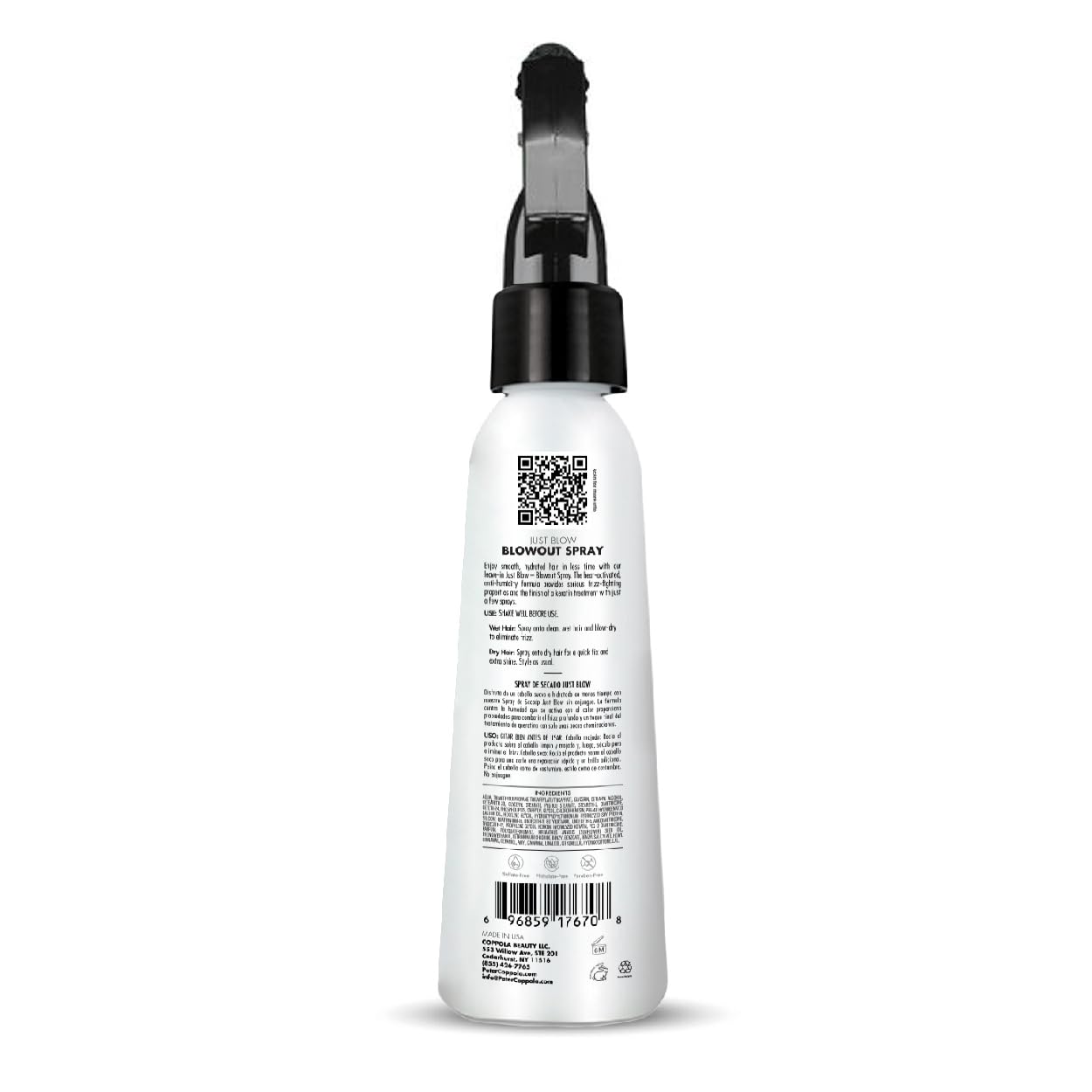 Peter Coppola Just Blow frizz control for sleek, smooth results.