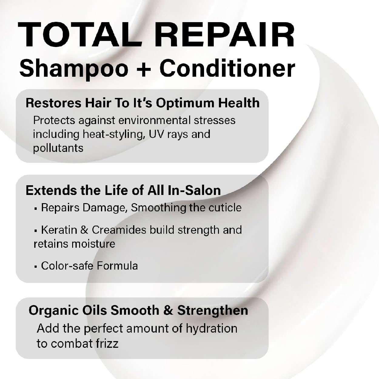 Cheveux après utilisation du duo PETER COPPOLA Total Repair, douceur et brillance