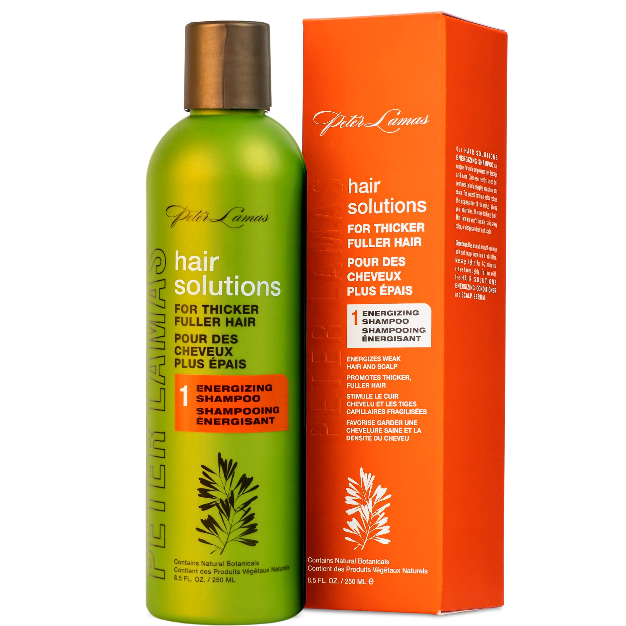 Peter Lamas Biotin Shampooing – bouteille visible, soin capillaire nourrissant pour des cheveux plus épais