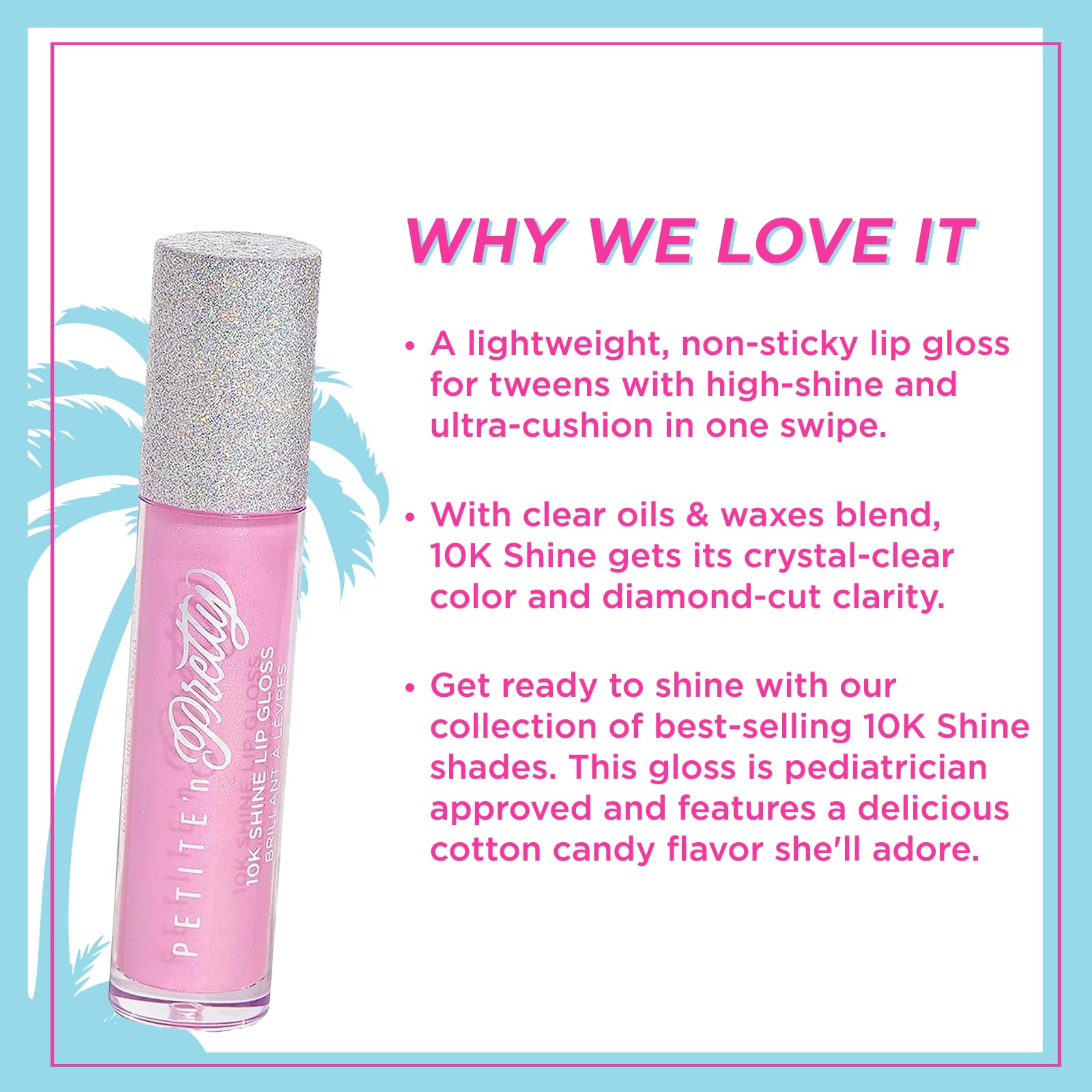 Gia Pink lip gloss applicator close-up for precise application